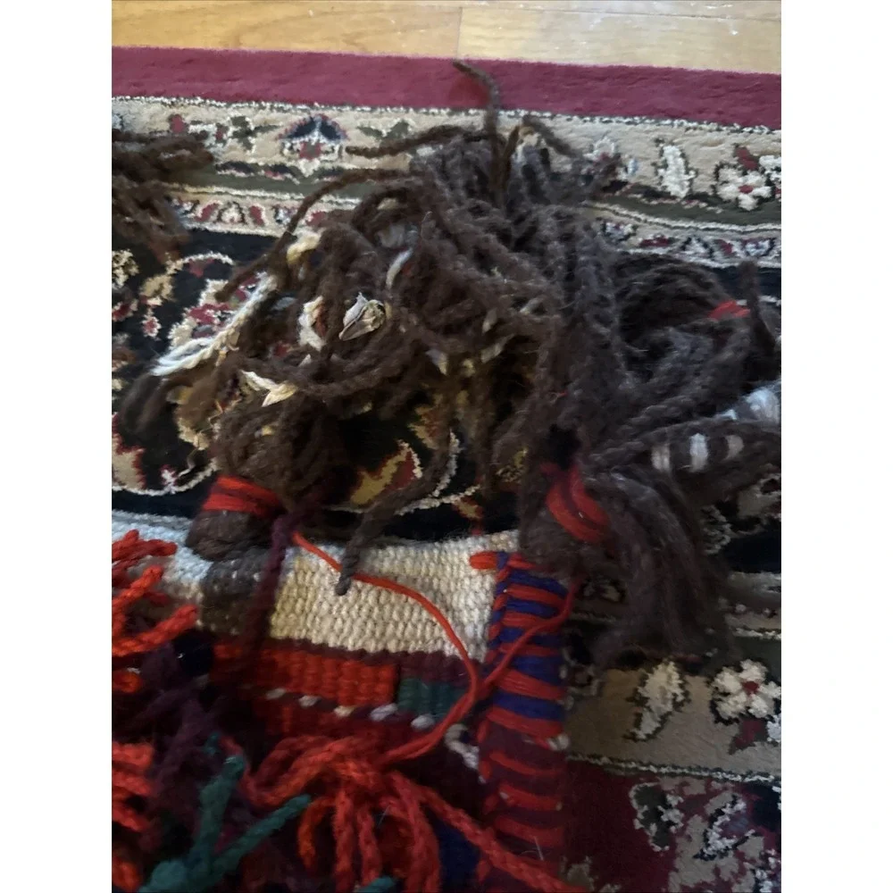 Handmade Bedouin CAMEL WOOL SADDLE BLANKET  Dromedary Egypt (TD)